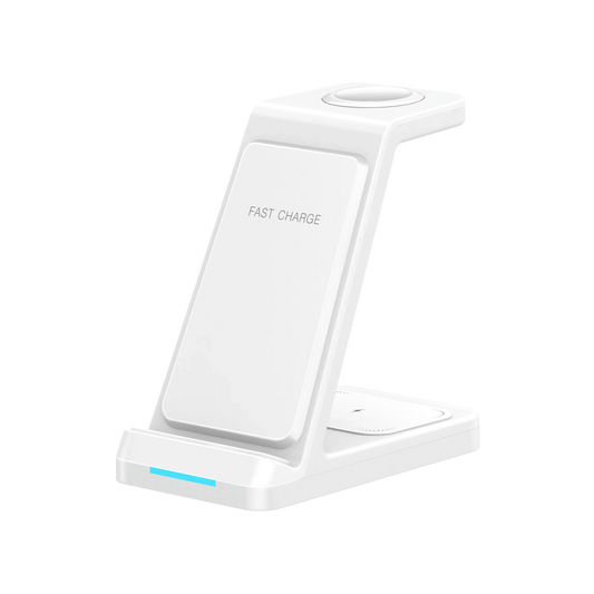 VOLTIVA™ 3-in-1 Wireless Ladestation (Aluminium) für iPhone 16 15 14 13 12 Pro Max  iWatch 10/9/8/7/6/5/4/3 Airpods 4/3/2/